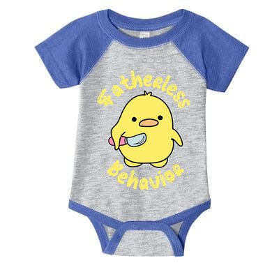 Fatherless Behavior Knife Duck Cute Design Cool Gift Infant Baby Jersey Bodysuit