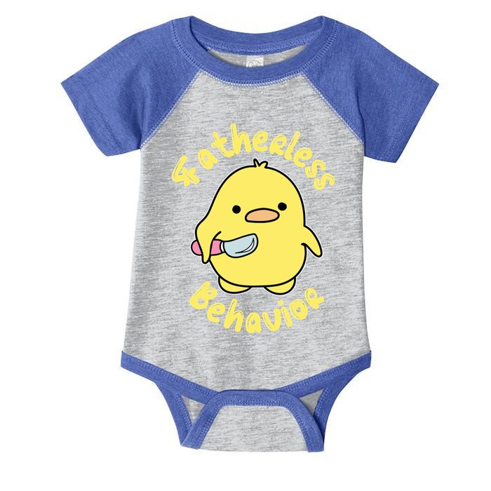 Fatherless Behavior Knife Duck Cute Design Cool Gift Infant Baby Jersey Bodysuit