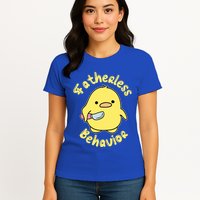 Fatherless Behavior Knife Duck Cute Design Cool Gift Womens T-Shirt