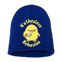 Fatherless Behavior Knife Duck Cute Design Cool Gift Short Acrylic Beanie
