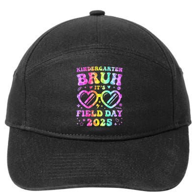 Fun Bruh Kindergarten Field Day 2025 Happy Teacher Girl Gift 7-Panel Snapback Hat