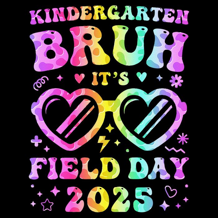 Fun Bruh Kindergarten Field Day 2025 Happy Teacher Girl Gift Drawstring Bag