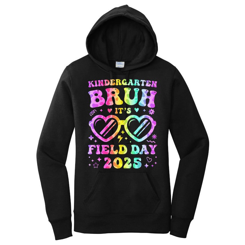 Fun Bruh Kindergarten Field Day 2025 Happy Teacher Girl Gift Women's Pullover Hoodie