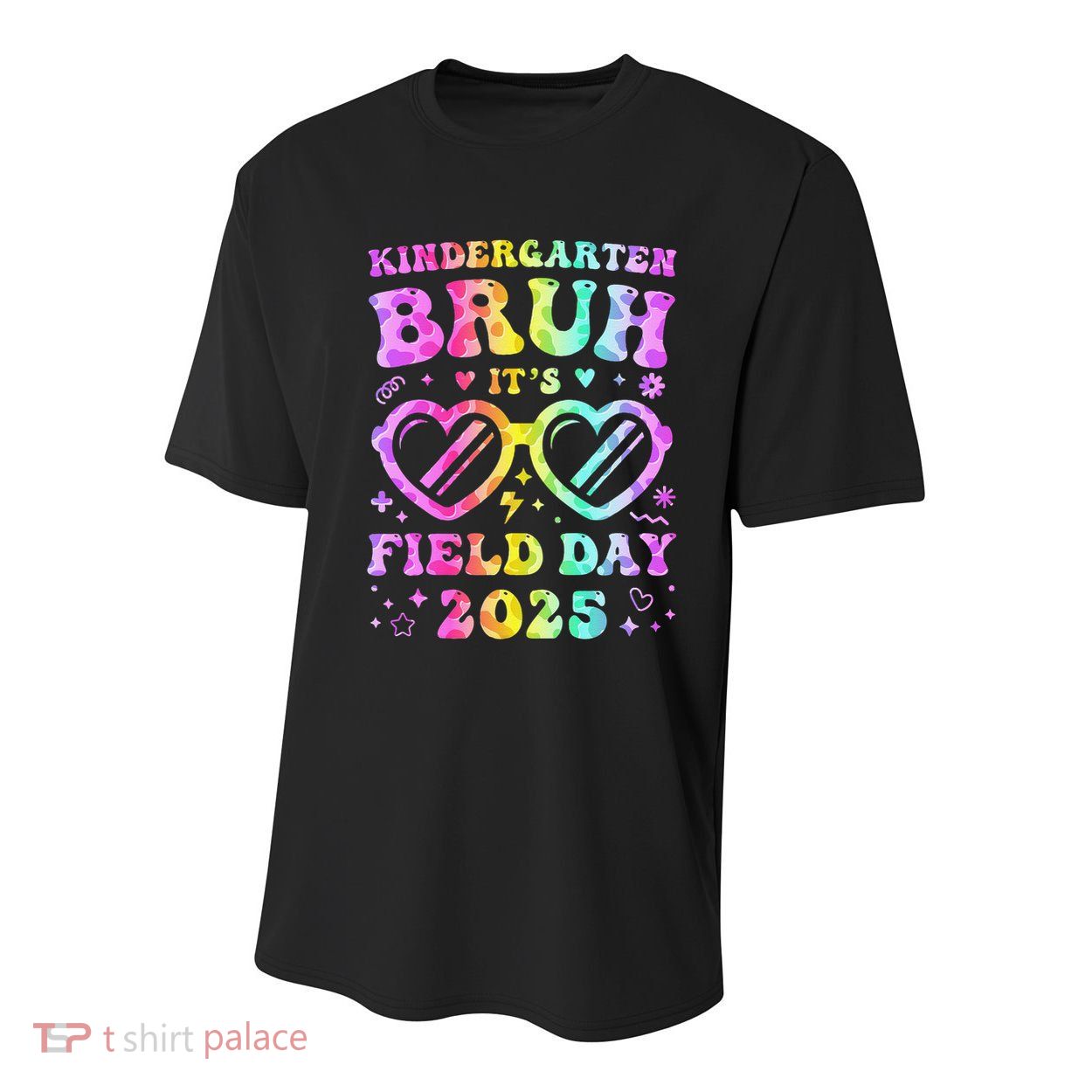 Fun Bruh Kindergarten Field Day 2025 Happy Teacher Girl Gift Youth Performance Sprint T-Shirt