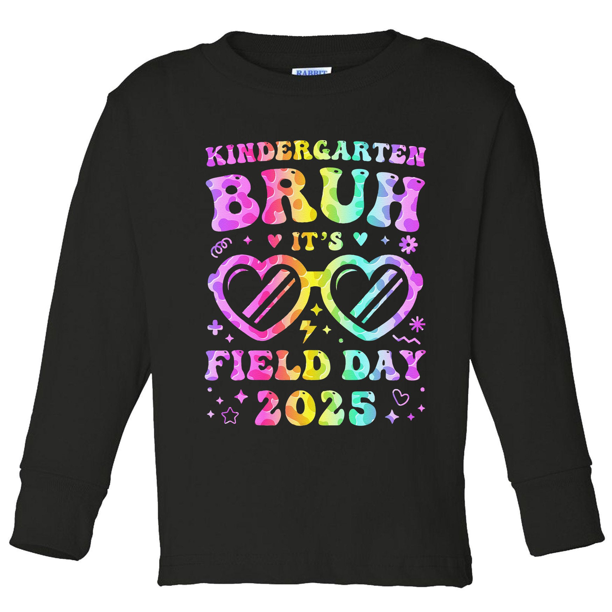 Fun Bruh Kindergarten Field Day 2025 Happy Teacher Girl Gift Toddler Long Sleeve Shirt