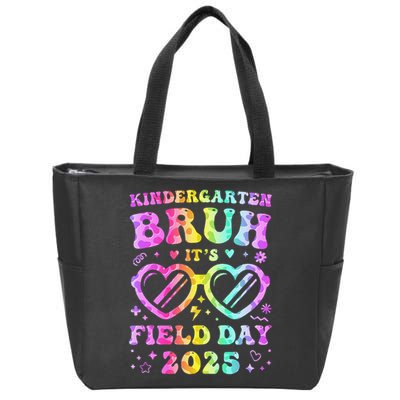 Fun Bruh Kindergarten Field Day 2025 Happy Teacher Girl Gift Zip Tote Bag