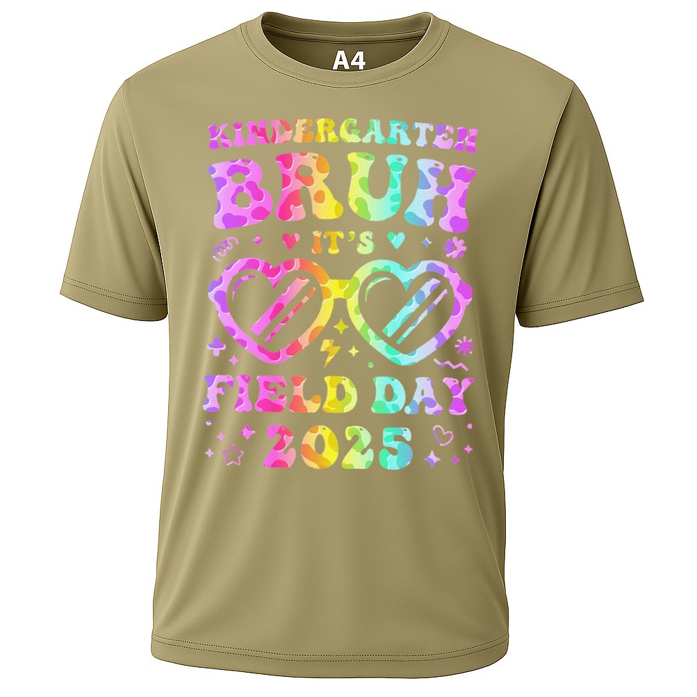 Fun Bruh Kindergarten Field Day 2025 Happy Teacher Girl Gift Cooling Performance Crew T-Shirt