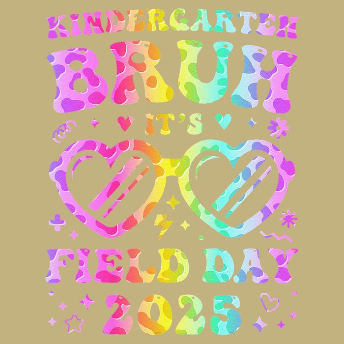 Fun Bruh Kindergarten Field Day 2025 Happy Teacher Girl Gift Cooling Performance Crew T-Shirt