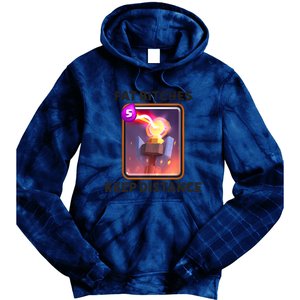 Fat Bitches Keep Distance Funny Meme Tie Dye Hoodie