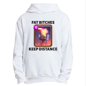 Fat Bitches Keep Distance Funny Meme Urban Pullover Hoodie