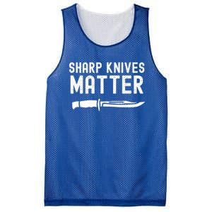 Funny Bladesmith Knifemaker Sharp Knives Matter Activist Gift Mesh Reversible Basketball Jersey Tank