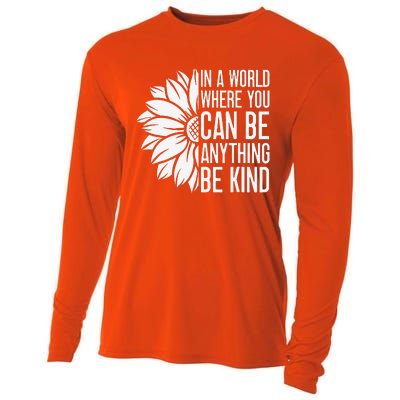 Flower Be Kind Unity Day Orange Anti Bullying Unity Day Cooling Performance Long Sleeve Crew