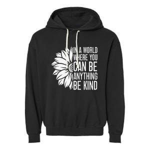 Flower Be Kind Unity Day Orange Anti Bullying Unity Day Garment-Dyed Fleece Hoodie