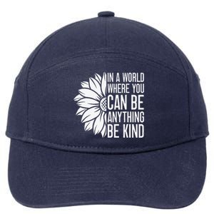 Flower Be Kind Unity Day Orange Anti Bullying Unity Day 7-Panel Snapback Hat