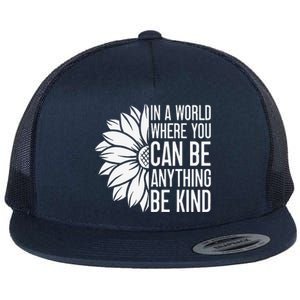 Flower Be Kind Unity Day Orange Anti Bullying Unity Day Flat Bill Trucker Hat