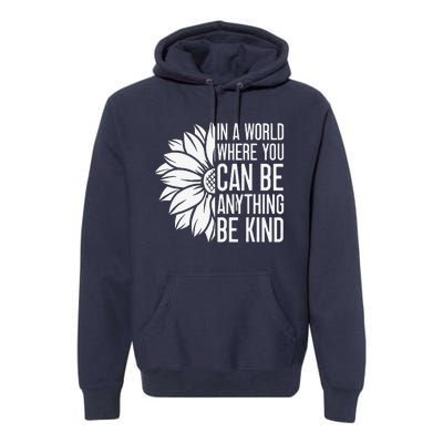 Flower Be Kind Unity Day Orange Anti Bullying Unity Day Premium Hoodie