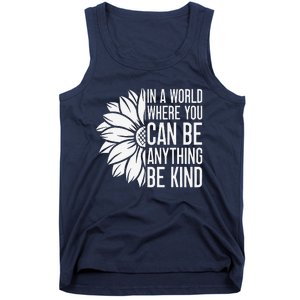 Flower Be Kind Unity Day Orange Anti Bullying Unity Day Tank Top