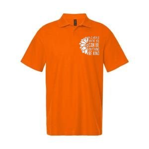 Flower Be Kind Unity Day Orange Anti Bullying Unity Day Softstyle Adult Sport Polo