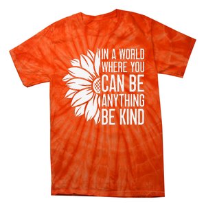 Flower Be Kind Unity Day Orange Anti Bullying Unity Day Tie-Dye T-Shirt