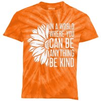 Flower Be Kind Unity Day Orange Anti Bullying Unity Day Kids Tie-Dye T-Shirt