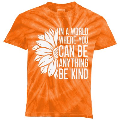 Flower Be Kind Unity Day Orange Anti Bullying Unity Day Kids Tie-Dye T-Shirt