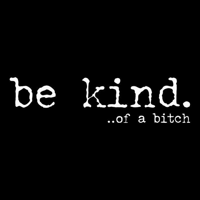 funny be kind of a bitch  Womens T-Shirt