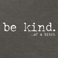 funny be kind of a bitch  Cotton Canvas Backpack