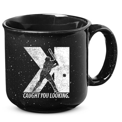 Funny Backwards K Strikeout Baseball Softball Pitching Funny Gift 15oz Campfire Ceramic Mug