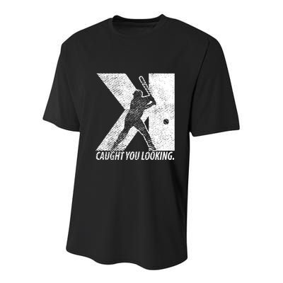 Funny Backwards K Strikeout Baseball Softball Pitching Funny Gift Youth Performance Sprint T-Shirt