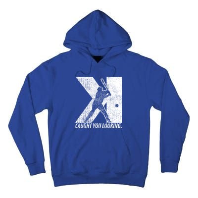 Funny Backwards K Strikeout Baseball Softball Pitching Funny Gift Tall Hoodie