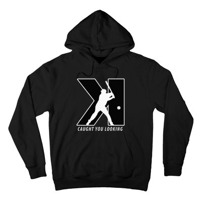 Funny Backwards K Strikeout Looking Baseball Pitching Hoodie