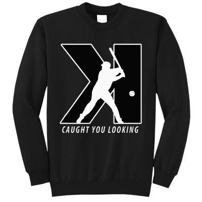 Funny Backwards K Strikeout Looking Baseball Pitching Sweatshirt