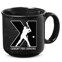Funny Backwards K Strikeout Looking Baseball Pitching 15oz Campfire Ceramic Mug