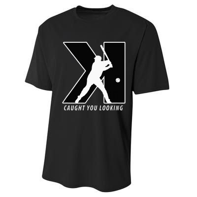 Funny Backwards K Strikeout Looking Baseball Pitching Performance Sprint T-Shirt