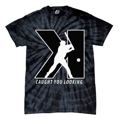 Funny Backwards K Strikeout Looking Baseball Pitching Tie-Dye T-Shirt