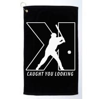Funny Backwards K Strikeout Looking Baseball Pitching Golf Towel