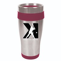 Funny Backwards K Strikeout Looking Baseball Pitching 16oz Travel Tumbler