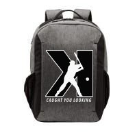 Funny Backwards K Strikeout Looking Baseball Pitching Vector Backpack