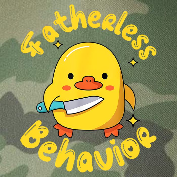Fatherless Behavior Knife Duck Cute Design Legacy Tie Dye Trucker Hat