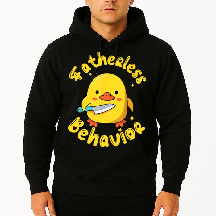 Fatherless Behavior Knife Duck Cute Design Hoodie
