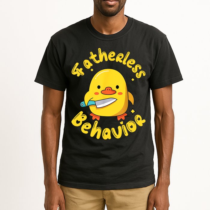 Fatherless Behavior Knife Duck Cute Design Tall T-Shirt