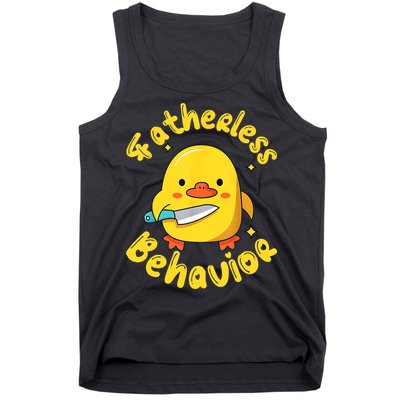 Fatherless Behavior Knife Duck Cute Design Tank Top