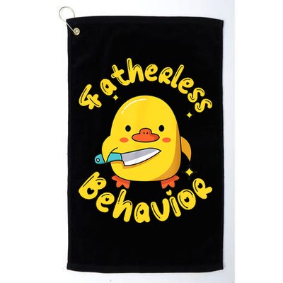 Fatherless Behavior Knife Duck Cute Design Golf Towel