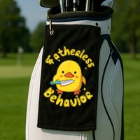 Fatherless Behavior Knife Duck Cute Design Golf Towel