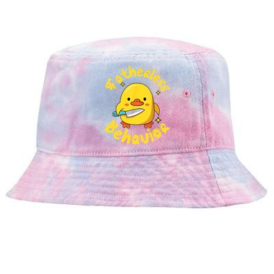 Fatherless Behavior Knife Duck Cute Design Tie-Dyed Bucket Hat