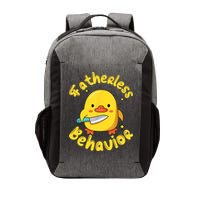 Fatherless Behavior Knife Duck Cute Design Vector Backpack