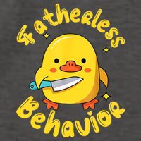 Fatherless Behavior Knife Duck Cute Design Vector Backpack