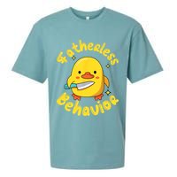 Fatherless Behavior Knife Duck Cute Design Sueded Cloud Jersey T-Shirt