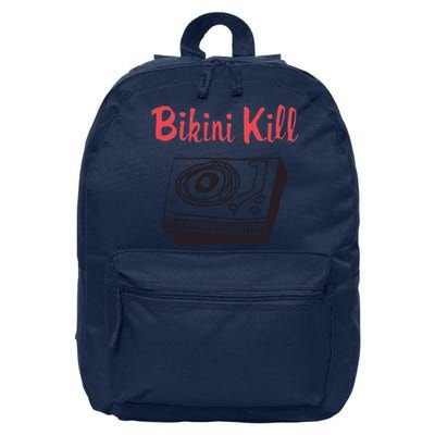 Funny Bikini Kill Vintage Album Inspired 16 in Basic Backpack