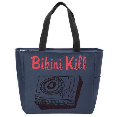 Funny Bikini Kill Vintage Album Inspired Zip Tote Bag